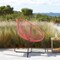Armen Living Acapulco Indoor Outdoor Steel Papasan Lounge Chair with Brick Red Rope LCACSIBRK - alternate 7